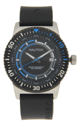 Reloj Para Hombre Nautica *black Silicon*.