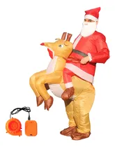 Comprar Disfraz Navideño Para Mujer, Hinchable, Montando Alces