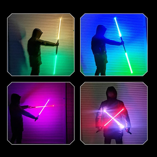 D Sable De Luz Recargable Cosplay Rgb Decoración Navideña