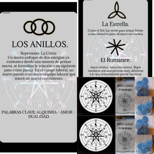 Kit Cartas Oráculo De Las Brujas Wicca Paño Y Fichas
