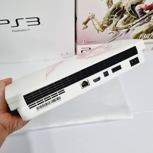 274- Console Playstation 3 Ps3 Final Fantasy 13 V1 Branco (Usado)