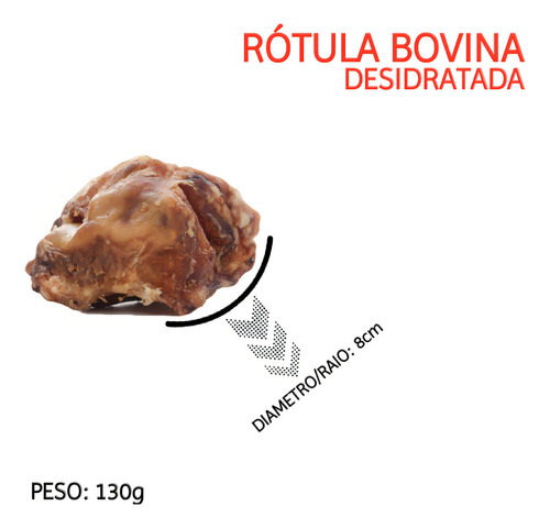 Kit 10 Petisco Para Cachorro Osso Mordedor Natural Rotula