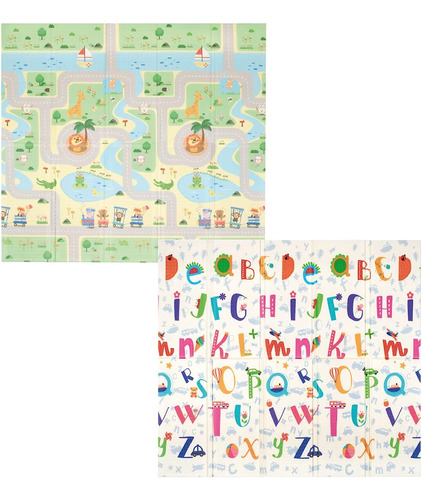 Eckhert Kids Portable Baby Play Mat Double Side - 180 X 200