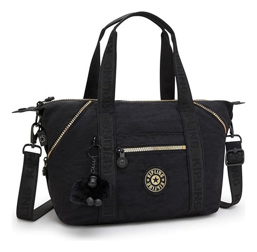Kipling Art Mini Bolso De Mano Y Crossbody Mujer Original Glorious Copper Brilloso Negro Negro