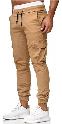 Pantalones Hombre Casual Corto Cargo Sport Jogger Jogging La