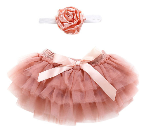 Niños Niña Bowknot Tul Tutú Faldas+diadema Trajes Cl 4341