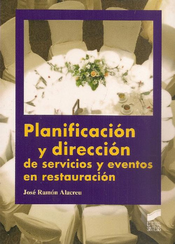 Libro Planificación Y Dirección De Servicios Y Eventos En Re