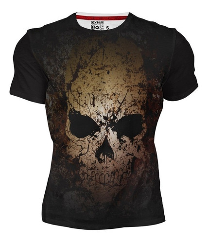 Playera Sublimada Full Print Caballero Calavera Piedra 278