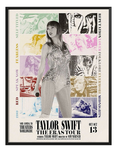 Cuadro Taylor Swift The Eras Tour Movie Sala Cuarto C/ Marco