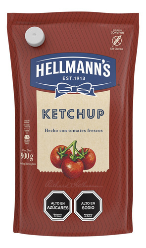 Hellmann's Ketchup Regular Doypack 900gr