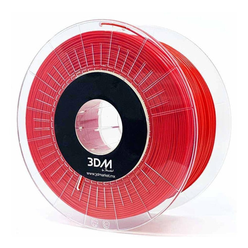 Filamento 3D ABS 3D Market de 1.75mm y 1kg rojo