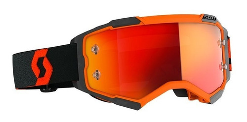 Montura de gafas de motocross Scott Fury, color naranja/negro