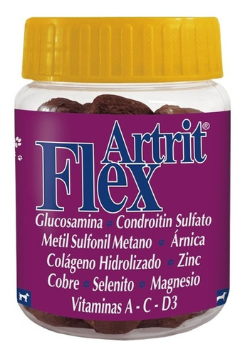  Glucosamina Para Perros Vita Crunch Flex Artrit X 50 