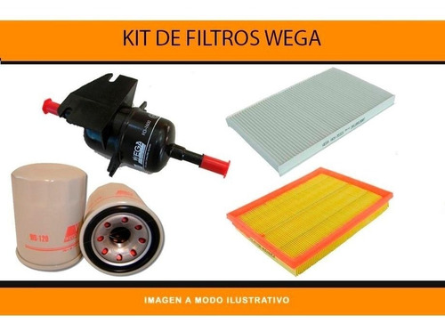 Kit Filtros+aceite 10w40 X4l +4 Bujias  Fiat Siena Fire 1.4