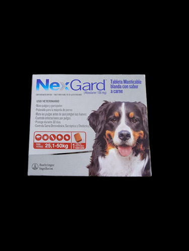 Nexgard Pastilla Para Garrapatas Y Pulgas 25-50kg