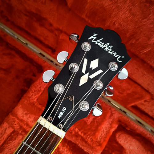 Washburn Hb 30 ( Epiphone Dot, 335, Sheraton, Casino ) Diestro Amarillo Palo De Rosa (Usado)