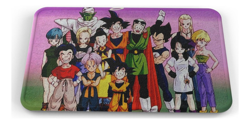 Tapete Dbz Personajes Son Goku Ángel Baño Lavable 40x60cm