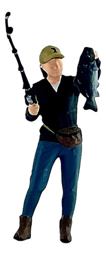 1/64 Modelo De Escena De Figura Masculina De Con Pez