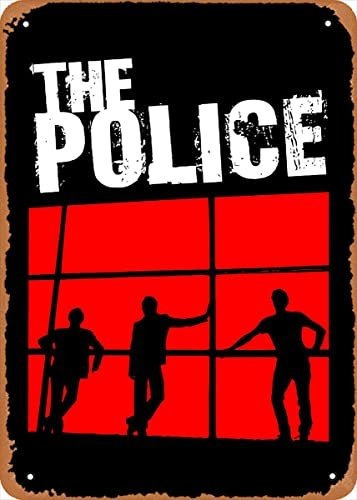 Music The Police Band Metal Tin Sign Poster Vintage Art Wall