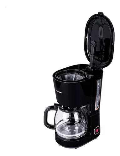 Cafetera Automática Negra Daewoo 1.5 L 12 Tazas Color Negro