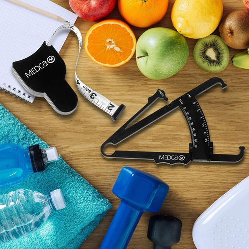¡ Kit Fitness Control Black Adipómetro + Cinta Métrica !!