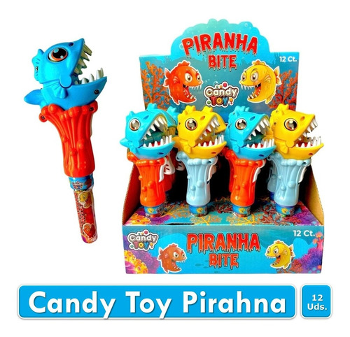 Candy Toy Juguete Piraña Bite X12 Uds