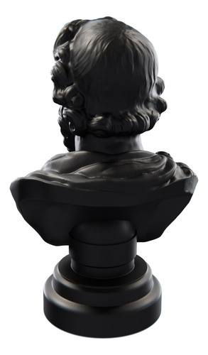 Estátua Busto Epiteto Filósofo Grego - Estoicismo Cor Cor aurum noctis