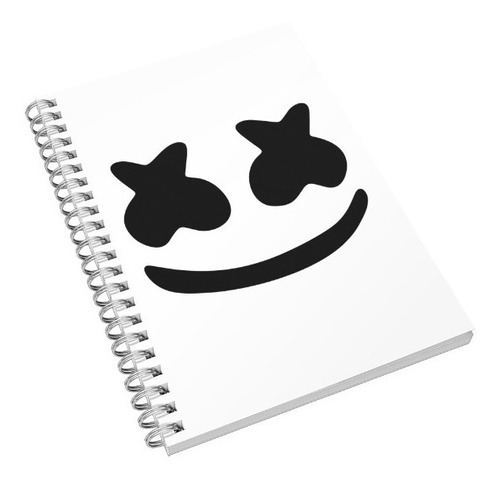 Marshmello Musica Electronica Libreta De Dibujo Pasta Dura