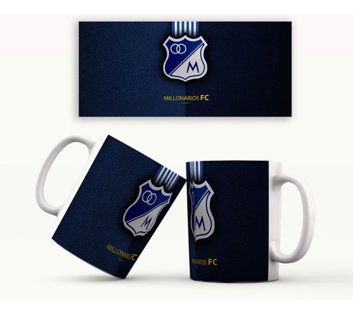 Mug Millonarios 11 Oz - Blanco