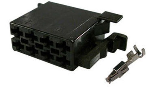 Kit Radio 8vias Com Terminal Trava Lateral-preto