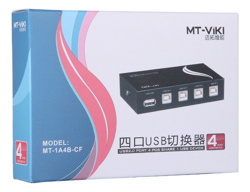 Un Punto Cuatro Usb Splitter Accesorios Compartidor Impresor