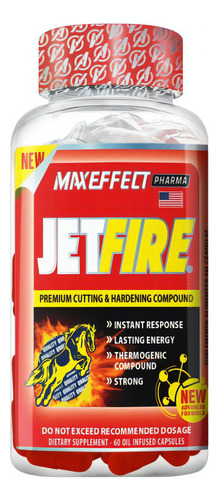 Mp - Jet Fire 60 Capsulas - Maxeffect Pharma Sabor Sem Sabor