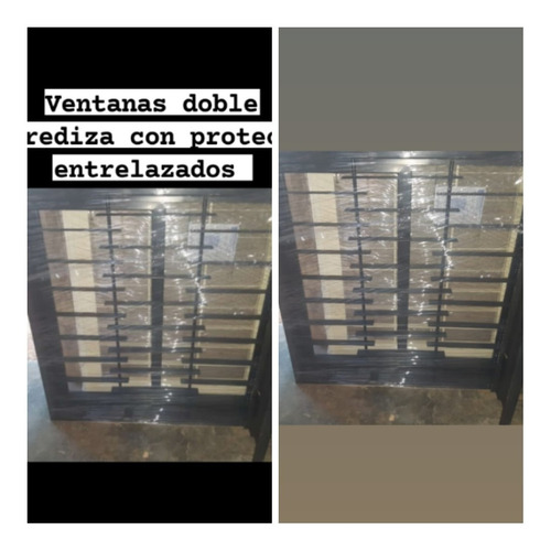 Ventanas Doble Corrediza Con Marco Y Protector Entrelazado