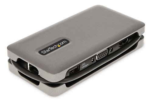 Docking Station Usb-c - Hdmi 4k A 60hz Vga Gbe 3 Puertos Usb