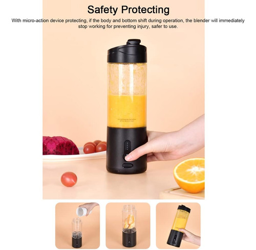 Licuadora Portátil Exprimidor Frutas Eléctrico Usb Mezclador