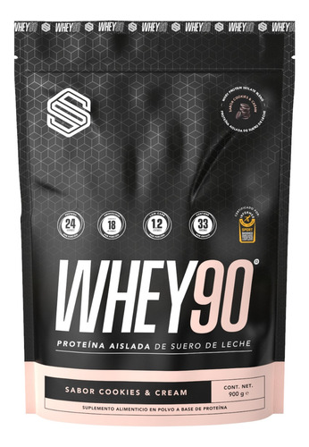 Proteina Whey 90 S Supplement 900g - Low Carb Baja En Azúcar