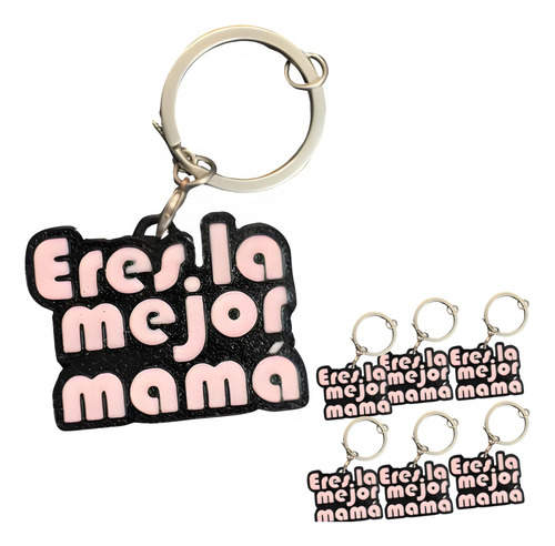 Llavero 10 Mayo Dia De Las Madres 25pz Mayoreo Plástico Eres La Mejor Mamá