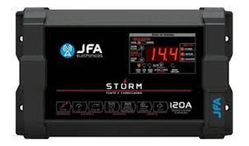 Fonte Carregador Jfa 120a Slim Bivolt Com Voltimetro Storm