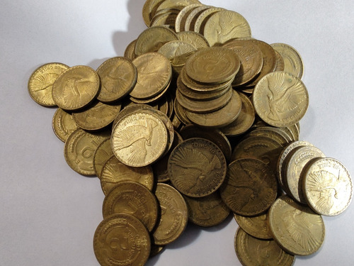 100 Monedas De Chile 2 Centésimos De Escudos Bronce 