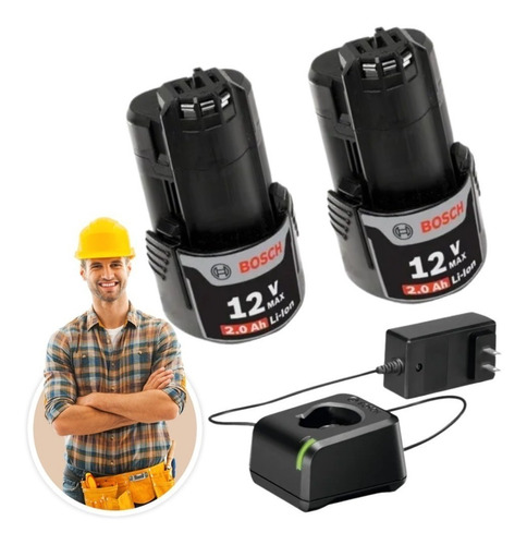 Cargador Rápido De Batería Bosch + Set 12volt 2amp 