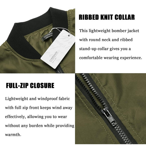 Nuevo Chaqueta Bomber For Hombre Casual Soft Shell Moda
