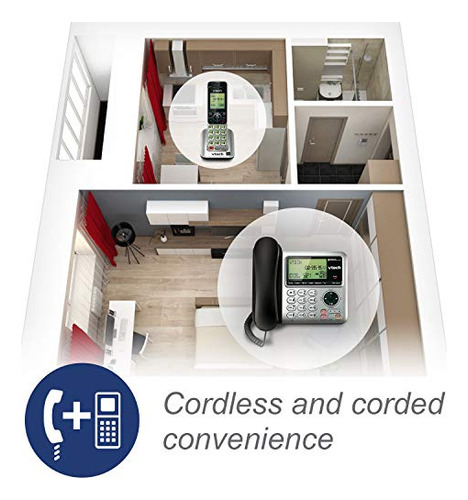Vtech Cs6649-2 Dect 6.0 Telefone Fixo Com 2 Aparelhos Telefô