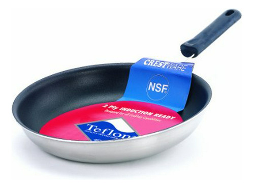 Crestware 12 Pulgadas Coated Inducción Eficiente Fry Pan.