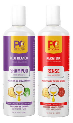 Kit Rinse Y Shampoo Keratina: El Mejor Baño De Tu Mascota