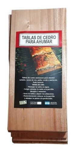 Tablas De Cedro Para Asar Salmón X 12 Unidades