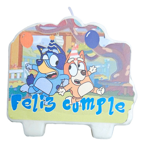 Vela Bluey Cotillón Cumpleaños Fiestas 