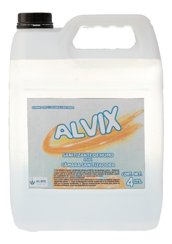 Alvix Sanitizante Para Máquinas De Humo, 4lt.