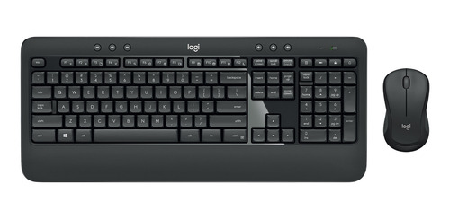 Imagen 1 de 3 de Kit de teclado y mouse inalámbrico Logitech MK540 Español Latinoamérica de color negro