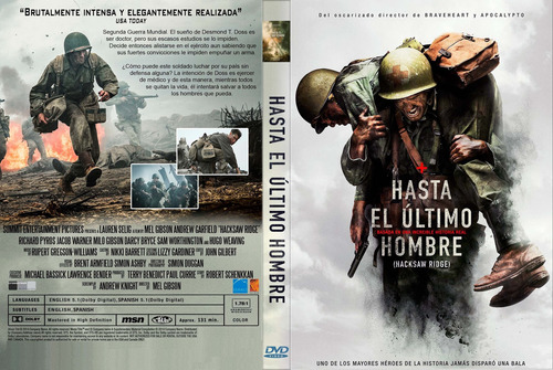 Hasta El Último Hombre ( Hacksaw Ridge) Mel Gibson Dvd
