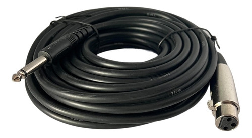 Cable Xlr 3pin A Plug 6.3 Mono X 10 Mts X3 Unidades